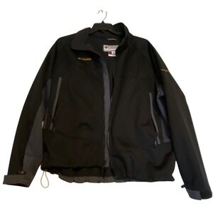 Columbia Titanium Tech Interchange Mens XXL Coat Black Gray Fleece Lined Adj Hem